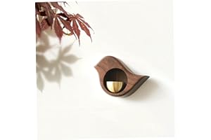 SOUIWUZI Vintage Outside Farmhouse Door Bell,Wall Hanging Bell Antique Lovely Color Birds Decorative Manually Shaking Doorbell, Wall Mounted Ornamental Dinner Bell