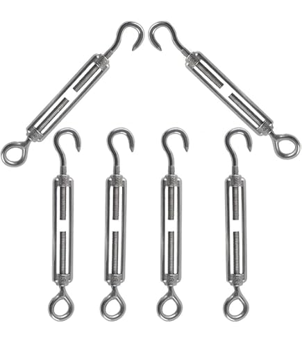 PRIOstahl Tenditore Regolabile M14 – Gancio A Occhiello Zincato Per Corde E Funi Metalliche - 5