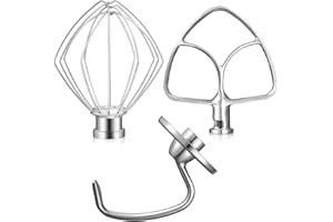 Gdrtwwh Mount for KitchenAid 4.5-5 Qt. Tilting Head Stand Mixer Accessories (Wire Whip, Dough Hook, Flat Beater)