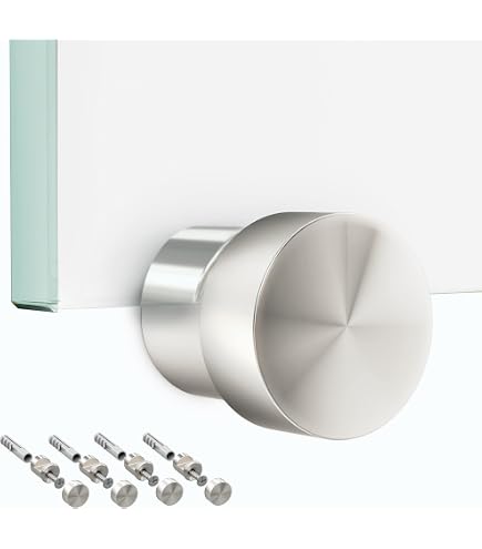 DISTANZIATORI FERMAVETRO IN ACCIAIO INOX AISI 304 SATINATO SET 4 PZ