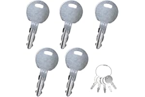 ciciment 5Pcs Ignition Starter Key Set,Replacement Excavators Starter Switches, Compatible With Thwaites 1051 Master Plant,Agricultural Excavator Machinery,Dumper