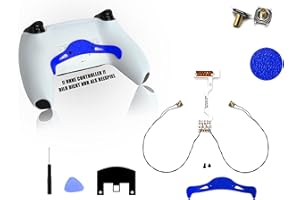 Creative Modding | Remapper mit Curved Paddle kompatibel für Playstation 5 Controller (Ps5 Remapper/BDM-010 & BDM-020 - V1) / (blau)