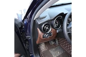 AUTO-spro per Stelvio 2017-2018 Fibra di Carbonio Stile ABS Lato Aria Condizionata Presa di sfiato Copertura Trim