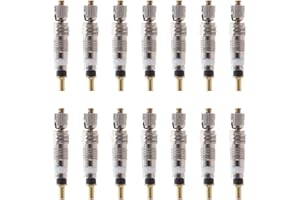 CLISPEED 12 pz Valvola Valvola Bici Bicicletta Presta Style Valvola Pneumatica per Tubeless Road Bike MTB Bike (Sliver)