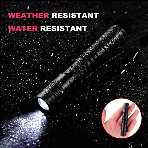 Preisvergleich Produktbild Mini Stift Licht Taschenlampe, Siswong CREE 500LM Kinder Innenbeleuchtung Draussen Tragbar Flashlights Laternen Stirnlampe mit Klammer