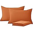 Moonlight Bedding Pillow Cases 2 Pack – Rust Pillowcases Envelope Closure Super Soft Brushed Microfiber Standard House Wife Pillow Covers, (50 X 75 CM)