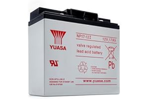 Yuasa NP17-12I 12V Lead Acid Battery, UPS Backup Alarm and Emergency Battery (Pack of 1)