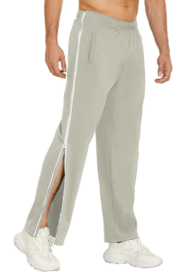 Pantalon De Rééducation Avec Fermeture éclair Latérale – Confort Large, Idéal Sport, Convalescence Ou Quotidien