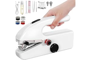 FREE3VITA Mini Handheld Sewing Machine, Small Portable Electric Sewing Machines for Beginners, Quick Hand Stitching Machine for Fabrics & DIY Clothes Home and Travel, Compact & Lightweight, Easy to Use