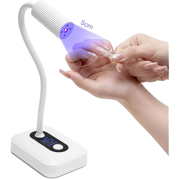 UV-LED-Nagellampe 3W Mit Flexiblem Hals – USB-betrieben, 60s Timer, Für Gel-Nägel Zu Hause