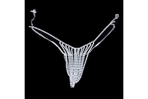 PIROIT YO-HAPPY Sexy Bikini Strass sous-Vêtements Chaîne du Ventre Cristal String Corps Chaîne Bijoux