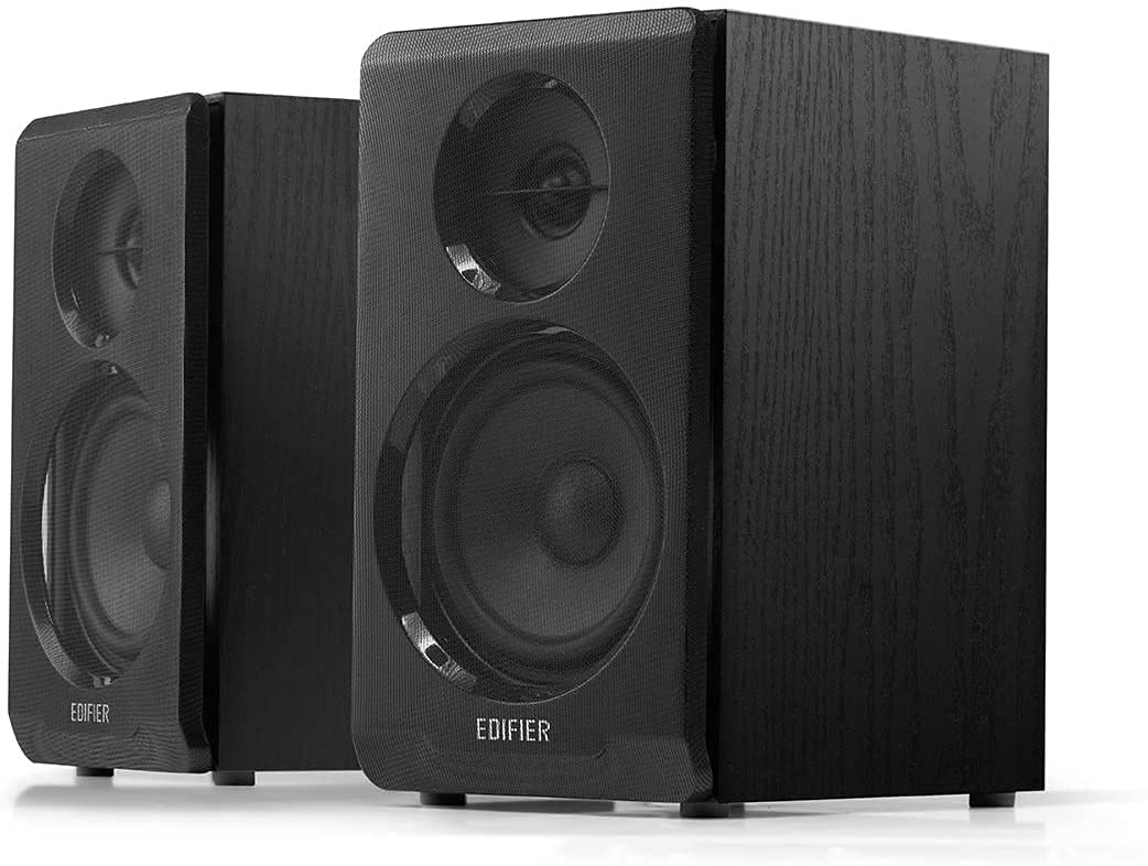 (Refurbished) Edifier R33BT 10 Watt 2.0 Channel Wireless Bluetooth Bookshelf Speaker (Black)