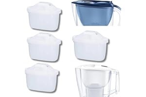 UTIZ Lot de 4 cartouches filtrantes à eau compatibles avec Brita® Maxtra®+ Plus et Maxtra Pro® tout-en-1, convient pour carafe et bouilloire Brita® Marella®, réduit les PFAS, PFOA/PFOS, TÜV SÜD et NSF