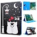 Produktbild iPad Pro 10.5(2017) Hülle, SMART LEGEND Lederhülle für iPad Pro 10.5(2017) Hülle Lederhülle Katze Liebe Weinstock Premium Schutzhülle Wallet Case Bunt Muster Design Etui Brieftasche Ledertasche Neu Zubehör im Bookstyle Cover Schale mit Ständer Standfunktion Etui Karten Slot und Magnetverschluss Flip Case