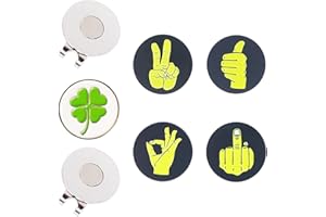 Eshan Marcadores de pelotas de golf magnéticos para sombrero Set de clips para bolsa de golf, regalo para hombres y mujeres