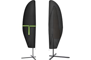 Neuradical Parasol Cover for Cantilever Umbrella, Outdoor Banana Umbrella Cover Windproof, Heavy Duty Large Patio Garden Protector for 1 to 3m Parasol, UV-Resist Waterproof Zipper