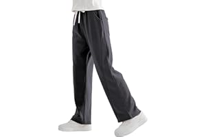 Rolanko Pantalon de Survêtement pour Filles avec Taille Élastique, Pantalon de Jogging de Sport Ample pour Enfants Confort Décontracté