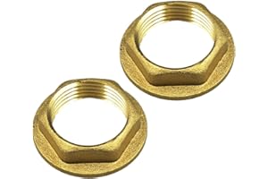 FUBESK 2pcs 1-1/4 inch BSP brass back nut, this is the size used on a wash hand basin/bathroom sink waste