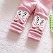 Zhuannian Baby Girls Bowknot Fleece Lining Leggings Trousers (6-9months, Pink rabbit)