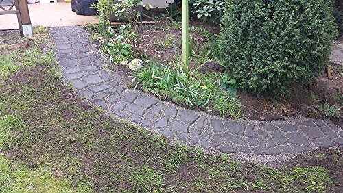 @tec Betonform Schalungsform Gießform Plastikformen für Beton, Natursteinpflaster-, Kopfsteinpflaster-Schablone, Pflastersteine, Terrassenplatten, Trittplatten und Gehwegplatten für Garten 44x44x4 cm - 4