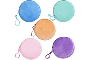 TEOZBLU 5 Piezas Mini Monedero para niños, Lindo Monedero Pequeño con Cremallera, Monedero para Niños Monedero, Mini Monedero para Lápiz Labial, Monedas, Tarjeta de Crédito, Llaves