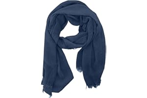 JOPHY & CO. Sciarpa Donna Uomo Elegante Leggera Morbida a Stola Rettangolare in Fibra di Bambù a Tinta Unita o Fantasia Colori