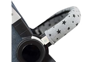 JYOKO KIDS Cubre asa cubre baranda cochecito (Black Star, Individual)