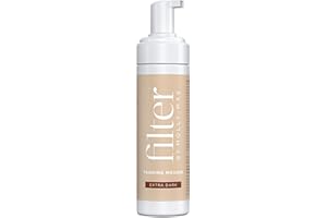 Filter By Molly-Mae Self Tanning Mousse Extra Dark | Fast Drying Fake Tan | Streak Free | Bronzed Glow | Moisturising Foam | Develops Fast | Long Lasting | 200ml