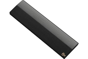 GLORIOUS PC GAMING RACE Glorious Gaming drewniana podkładka pod nadgarstek klawiatura (TKL) – biały jesion, śr. ziarnistość, gładka, odp. na pot, łatwe czyszczenie, antypośl. spód, 360x100x19 mm – onyks