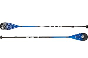 AZTRON 70 in 70 30%, Pagaia Power Carbon 70 a 2 sezioni in 70% cabronio e 30% Vetro Unisex Adulto, Blu e Nera, 185 – 225 CM