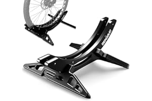 alouweekuky Porta Bici da Terra 25-80 mm, Parcheggio Bici, Supporto da Pavimento per Bicicletta, Rastrelliera Portabiciclette, Supporto Regolabile per Ruota, Adatto per MTB, Bici da Corsa