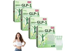 JILEON Honxi GLP-1 SIX-in-ONE Health Solution Oral Liquid, Advanced GLP-1 Oral Liquid, Multi-Action GLP1 Drops, Natural Herbal Honxi GLP1 Six in One Oral Solution for All Men and Women (4 Pack)