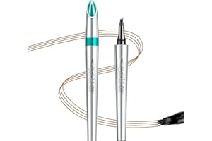 SOWBUD Light Coffee Eyebrow Pencil with 4 Fork Tip, 3D Tattoo Brow Pen Smudge-Resistant, Liquid Waterptoof Microblading Long Lasting Eyebrow Pen, Fills Brows for Rapid Draw Natural Makeup Beginners Girls
