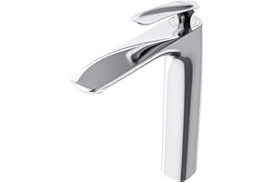 DOPORRO Sogood Robinet mitigeur chromé pour lavabo et vasque design 28cm