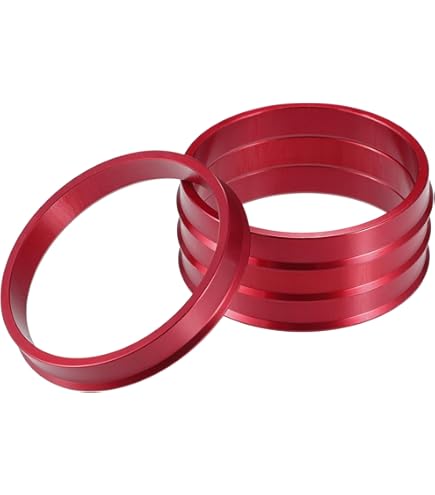 Anelli Centratori Per Cerchi Auto - Adattatori Da 66.6mm A 57.1mm, Plastica Gialla, Confezione Da 4 - Foto 7