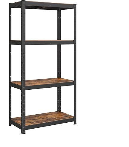 Scaffale Metallico Con Ripiani MDF - Portata 875 Kg, 5 Ripiani Regolabili, Per Garage E Magazzino, 180x90x40 Cm - Foto 12