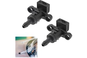 GMENTS 2Pcs 986303X000 Washer Jets Windscreen Spray Nozzle Front Wiper Windshield Washer Car Replacement Accessories Compatible with Kia Rio 2011-2016 & Kia Ceed & Pro Ceed 2nd Generation 2012-2018, Black