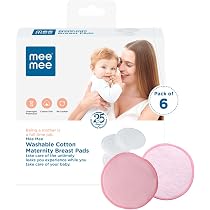 Buy Mee Mee Reusable Cotton Maternity Breast Pads for Feeding ...