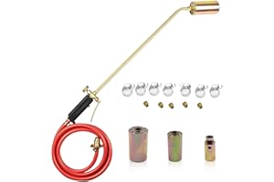 LAVIEVA 2M Long Arm Propane Butane Gas Torch Burner Blow Kit Roofers Roofing Brazing + Hose