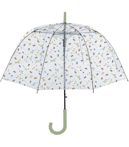 Doorzichtige paraplu met 'kat'- en 'regenboog'-print - WIT - Kiabi - 7.00