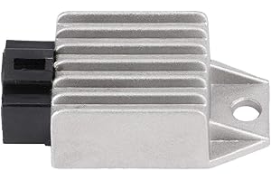 HLYJOON Motorrad Spannungsregler12V 4 Pin Gleichrichter Motorrad Gleichrichter für Moped ATVs Buggy Go Karts Scooter mit GY6 Motor 50cc bis 150cc