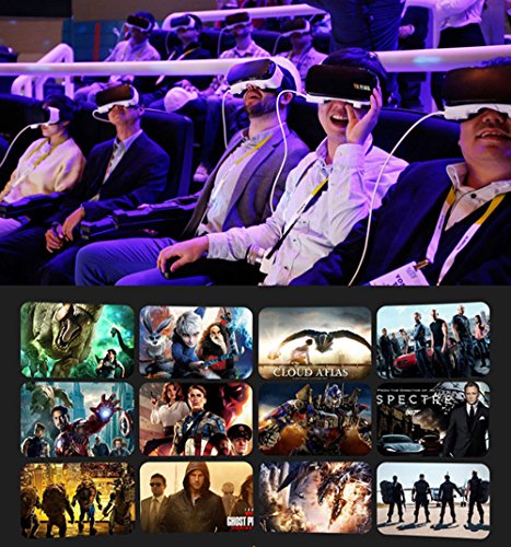 UrChoiceLtdÂ®2017 VRPARK V5 VR 3D Di RealtÃ  Virtuale Di Video Occhiali Casco Portatile Mobile TV + Bluetooth Per Telefoni Cellulari Smartphone 4.0-6.0 Pollici