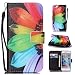 Produktbild Roreikes Apple iphone 6S Plus Hülle, iphone 6 Plus Case (5,5 Zoll), Hülle Muster Blume Strap Wallet Handschlaufe Cover Tasche Bunte Retro PU Leder Flip Case Handytasche Muster Schutz Hüllen im Bookstyle Handyhülle Ledertasche mit Stand Funktion Kartenfächer Magnetverschluss Magnet Etui Schale Schutzhüllen für Apple iphone 6S Plus / iphone 6 Plus (5,5 Zoll)