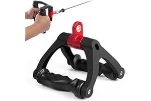 DASKING Ergonomic Triceps Rope Pull Down Attachment, Tricep Rope LAT Pulldown Cable Machine Attachments, Non-slip Rubber Grip for Triceps Exercise, Muscle Training - Home Gym Fitness Equipment