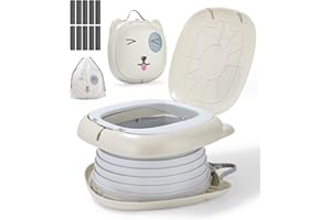 HYSINSE Vasino bambini,Vasino Portatile per bambini da viaggio,Bambini da Viaggio,Sedile per Vasetto per Bambini,WC Pieghevole per Bambini Target per pipì