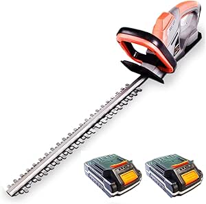 spear & jackson 51cm cordless hedge trimmer with 2 batteries
