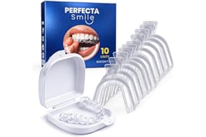 Boston Tech Lot de 10 attelles dentaires pour bruxisme nocturne | Protège-dents pour combler et serrer les dents | Ajustement personnalisé | Utilisation pour le sommeil et le sport | Sans BPA | Étui - 1