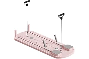 VGVGAJ Planche D'exercices Abdominales Multifonctionnelle Reformer Pilates Machine Pliable Board Set Ensemble De Reformeur De Pilates Machine Pilates Reformer avec Minuterie 110x41x3 Cm