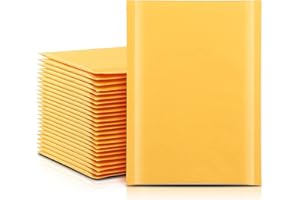 NaXew Padded Envelopes A4, with Easy Tear Strip Peel + Seal Bubble Mailer Bags Postal Wrap Envelope Cushioned Protective Packaging 220 x 340 mm (Yellow A4, 10pcs)