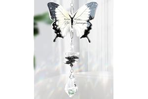 TheGiffter Trauergeschenk für Frauen, Kristall Sonnenfänger Trost Geschenke,Erinnerungs Grabschmuck für Verstorbene,Geschenk für Trauernde zur Beerdigung